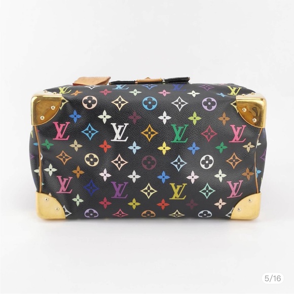 Louis Vuitton Speedy 30 Multicolor Black - Picture 4 of 12